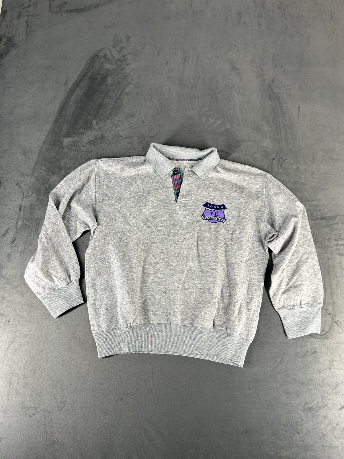 Felpa grigia vintage – Uomo Taglia XL