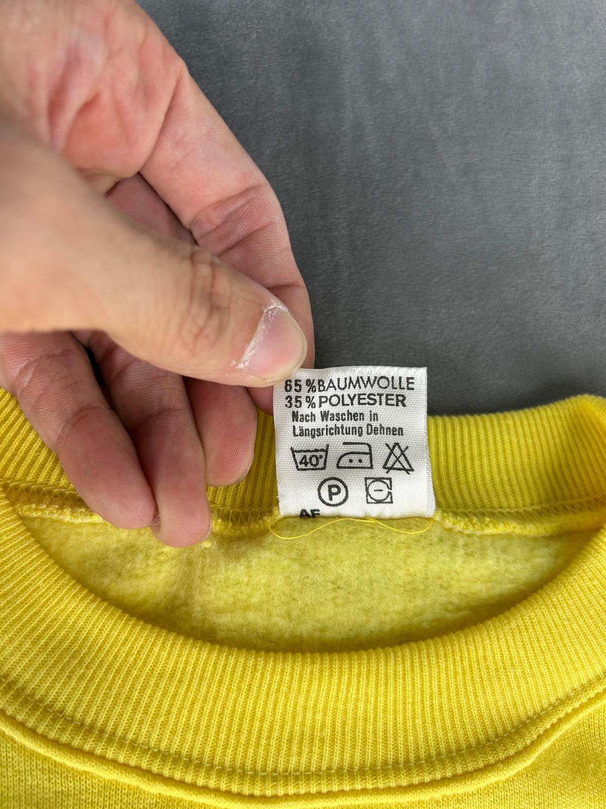 Felpa gialla vintage – Uomo Taglia M
