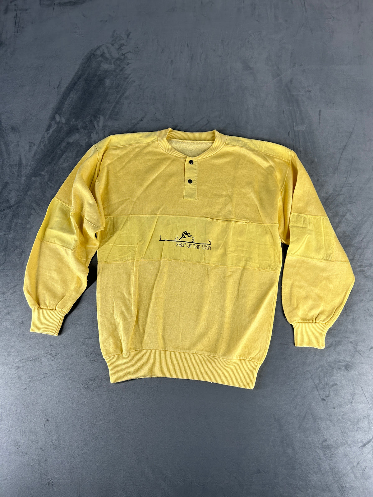 Felpa gialla vintage – Uomo Taglia L