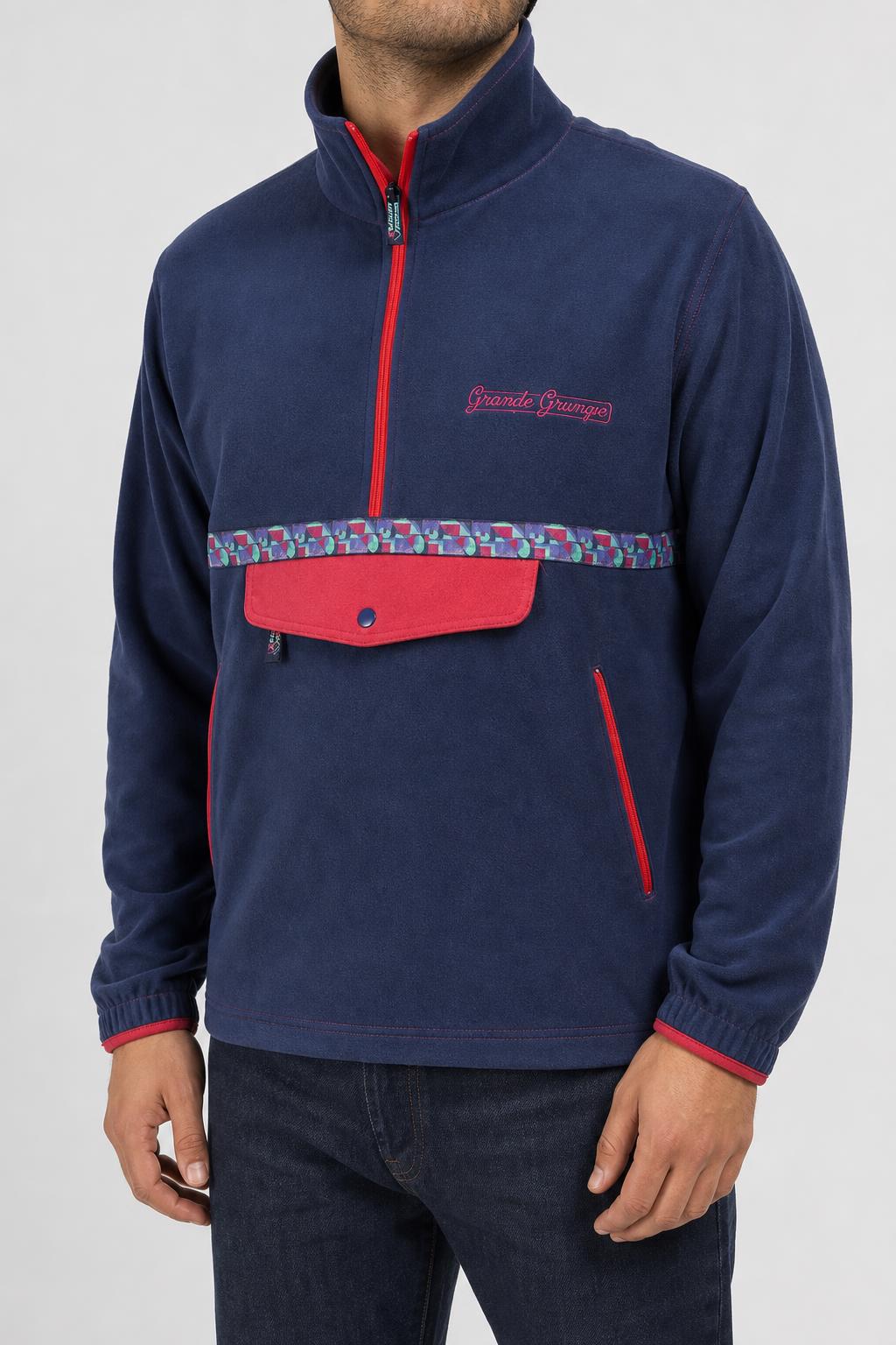 Tuta completa blu e rossa vintage – Uomo Taglia L