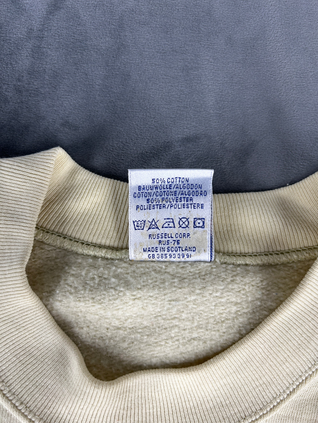 Felpa beige vintage – Uomo Taglia L