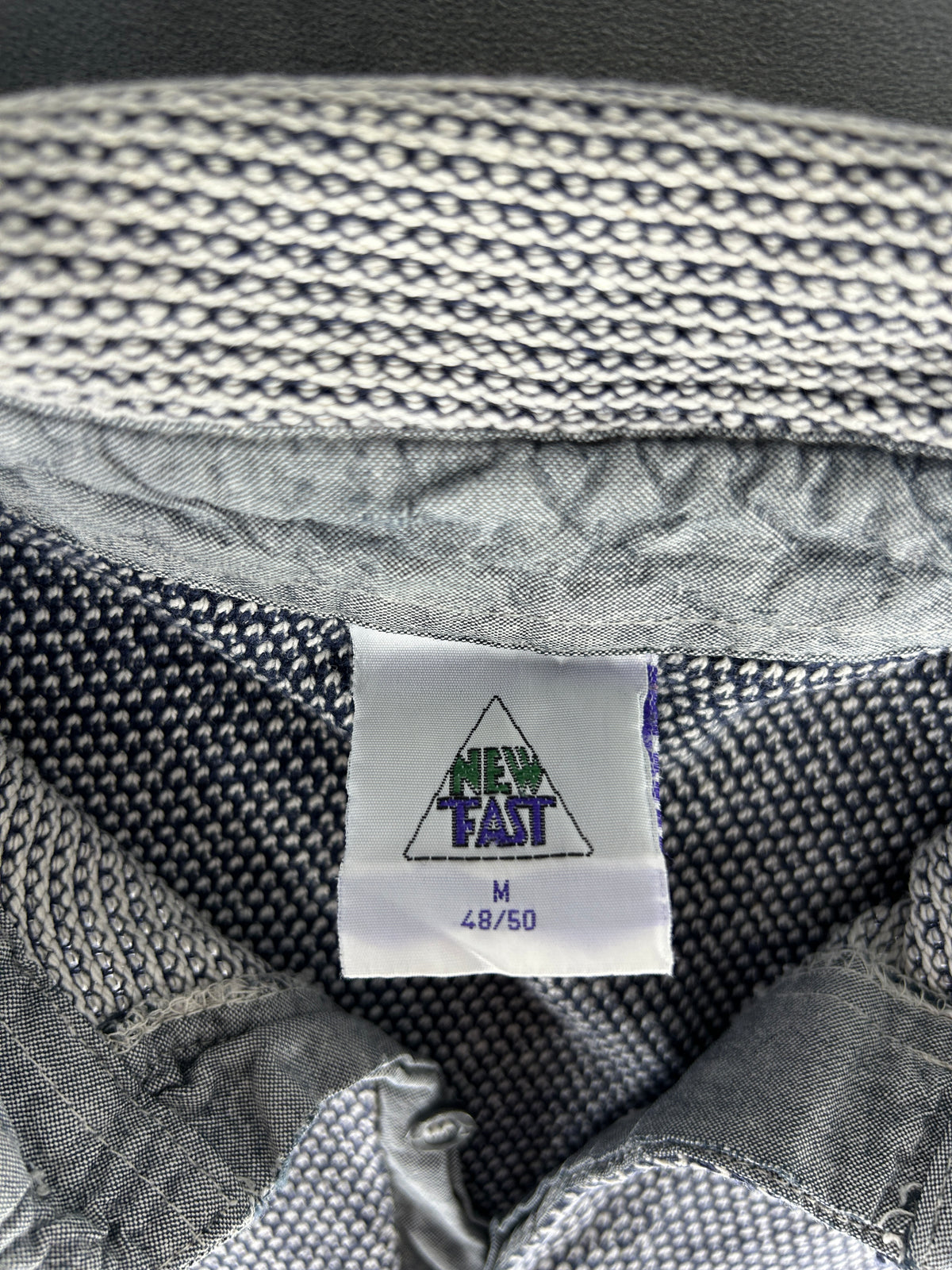 Felpa collo polo grigia vintage – Uomo Taglia M