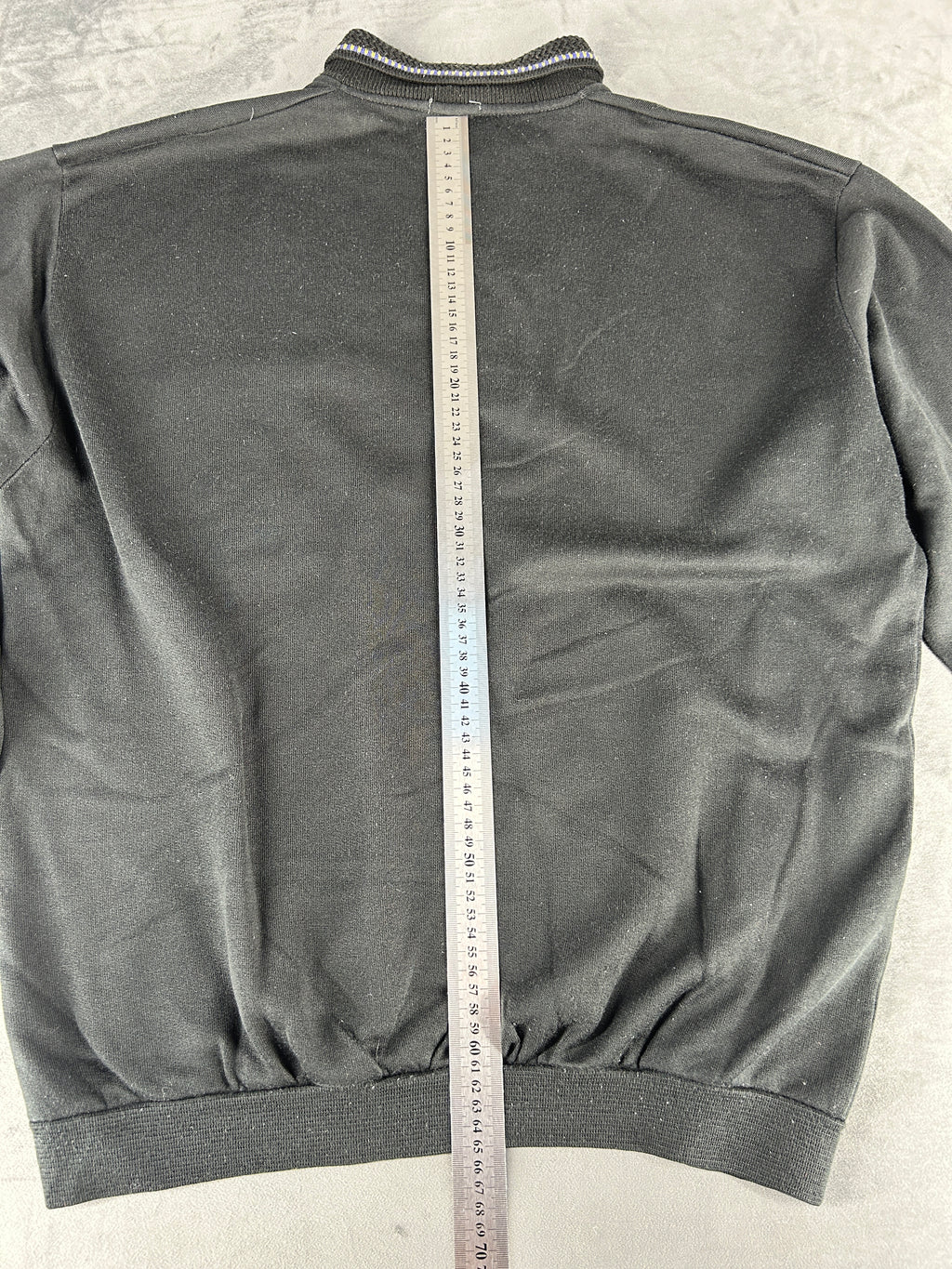 Felpa tre bottoni nera vintage – Uomo Taglia L