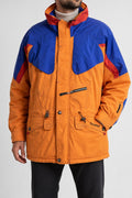 Giacca tecnica trekking arancione e viola vintage – Uomo Taglia XL
