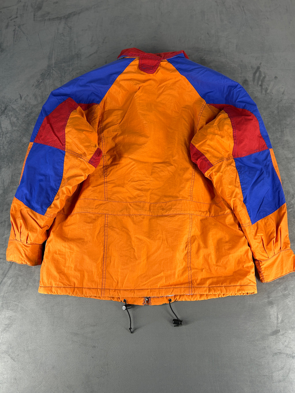 Giacca tecnica trekking arancione e viola vintage – Uomo Taglia XL