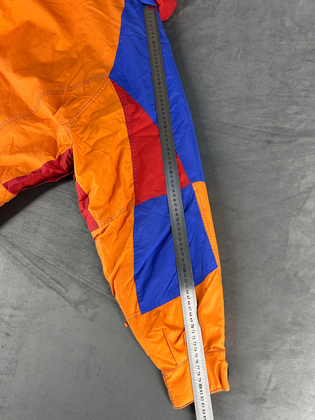 Giacca tecnica trekking arancione e viola vintage – Uomo Taglia XL