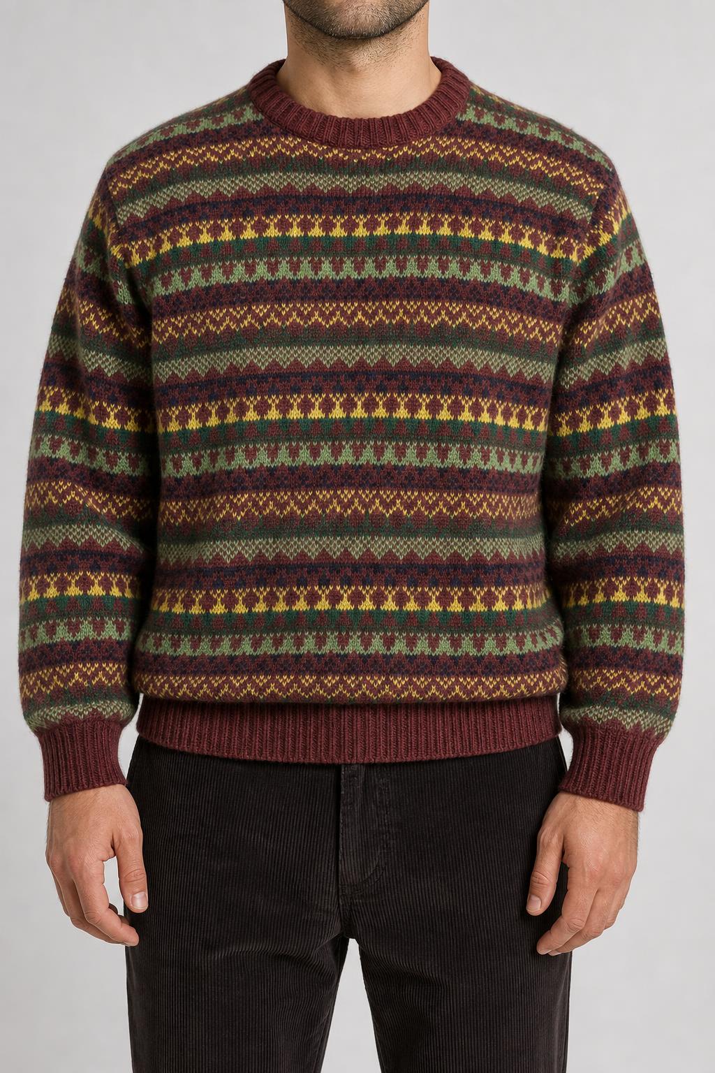 Maglione Rifle multicolore vintage – Uomo Taglia L