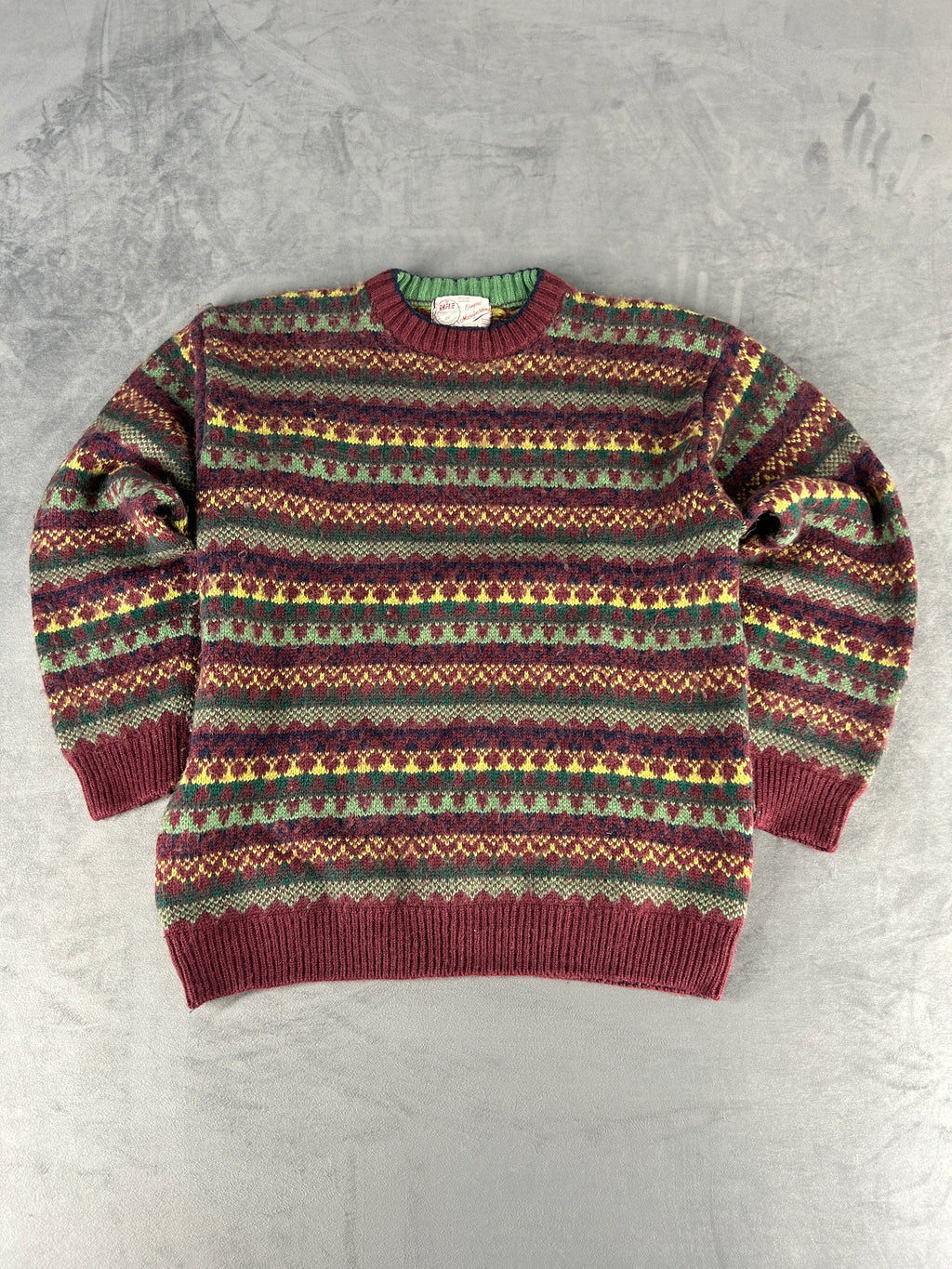 Maglione Rifle multicolore vintage – Uomo Taglia L