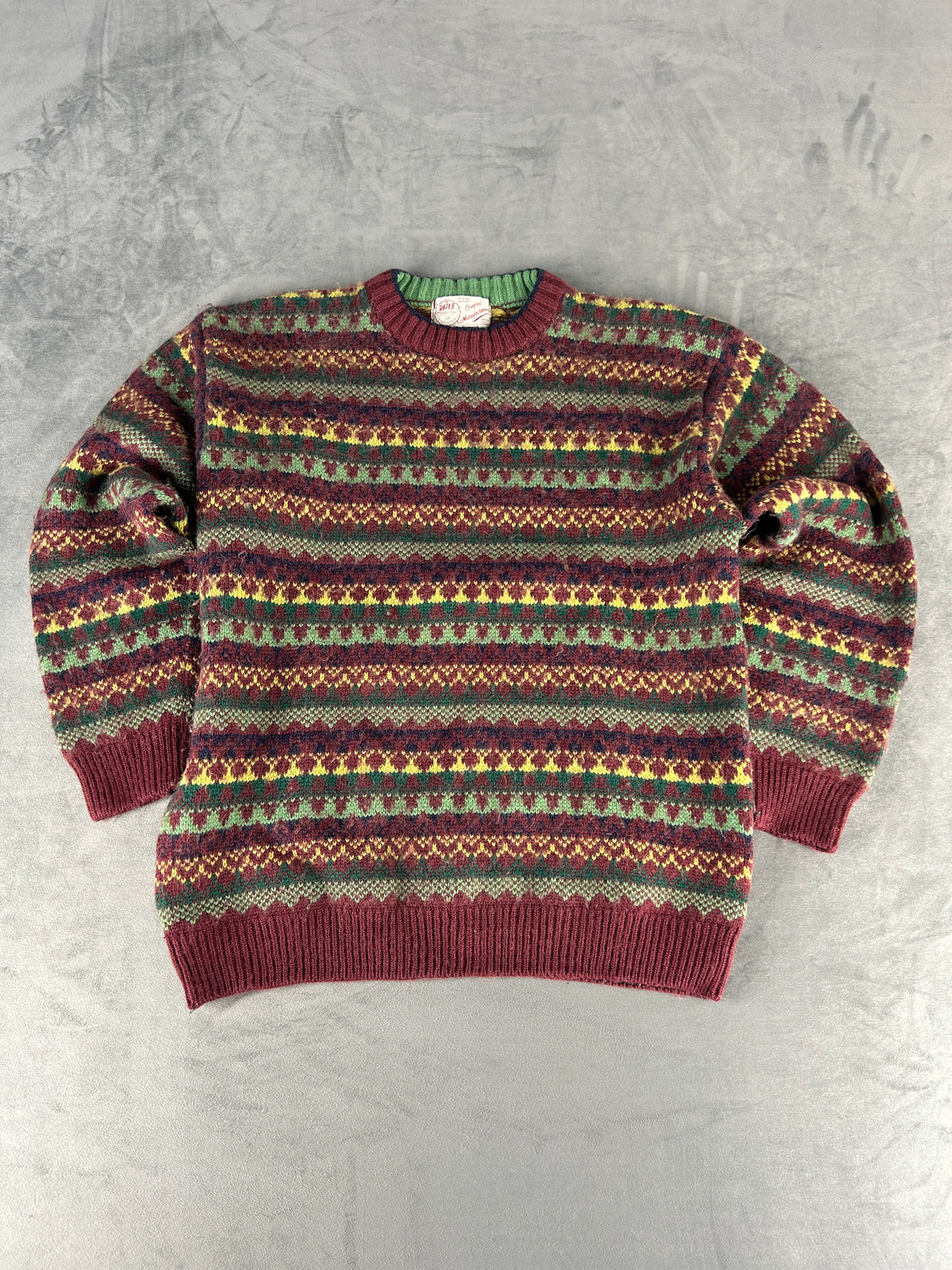 Maglione Rifle multicolore vintage – Uomo Taglia L
