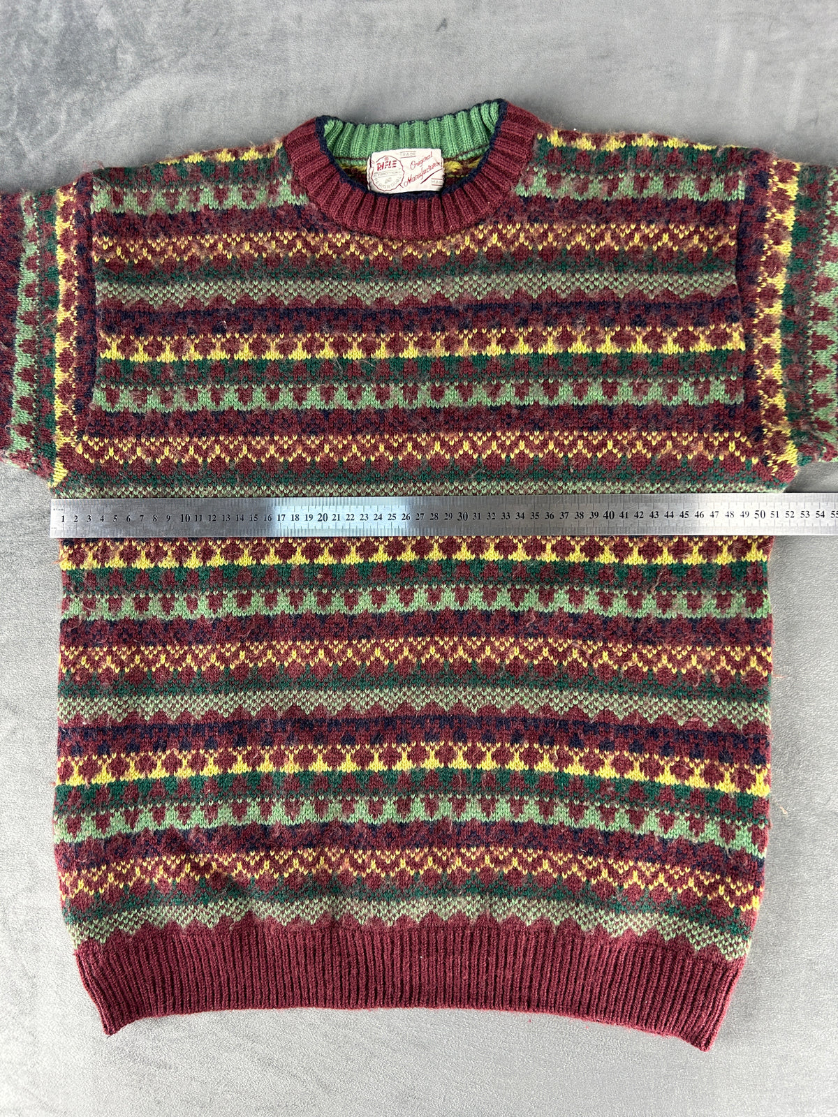 Maglione Rifle multicolore vintage – Uomo Taglia L
