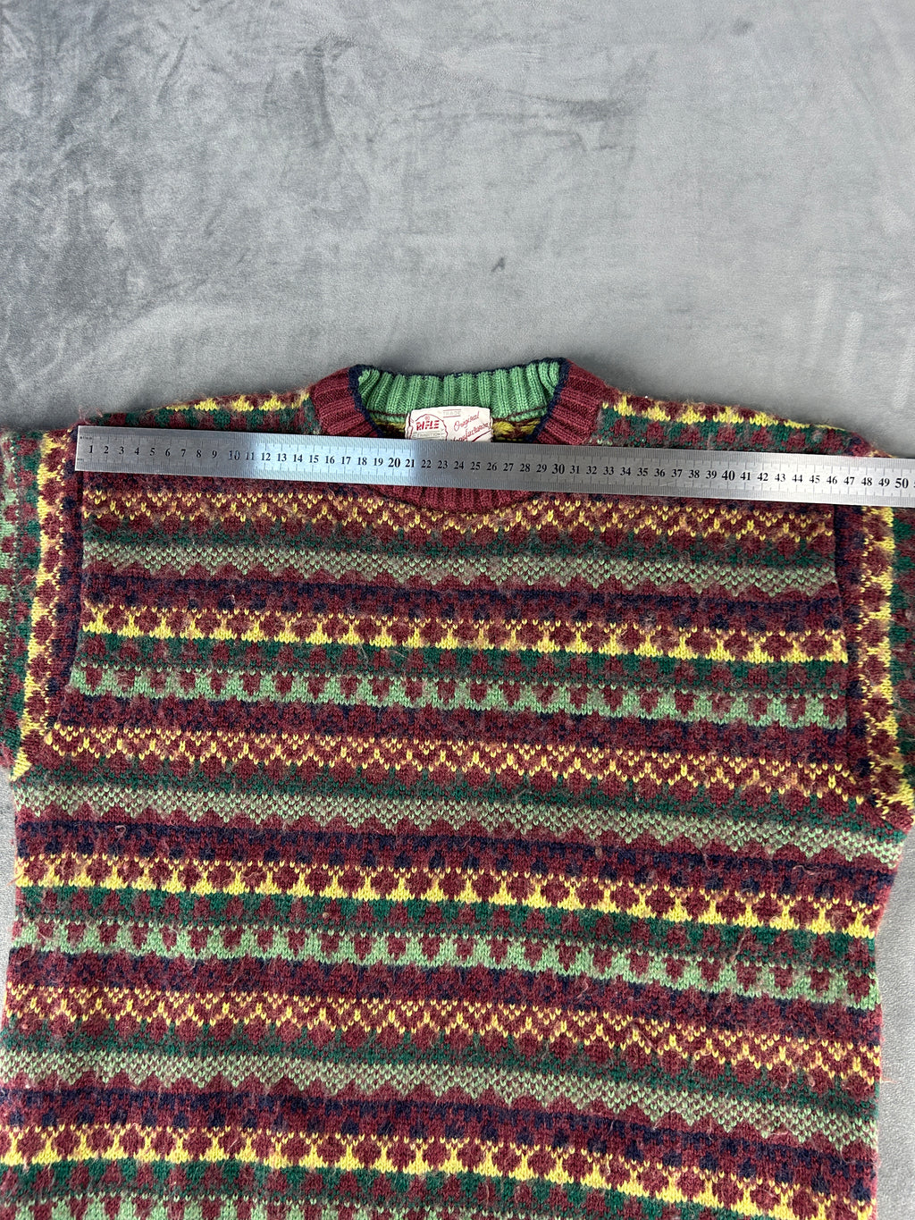 Maglione Rifle multicolore vintage – Uomo Taglia L