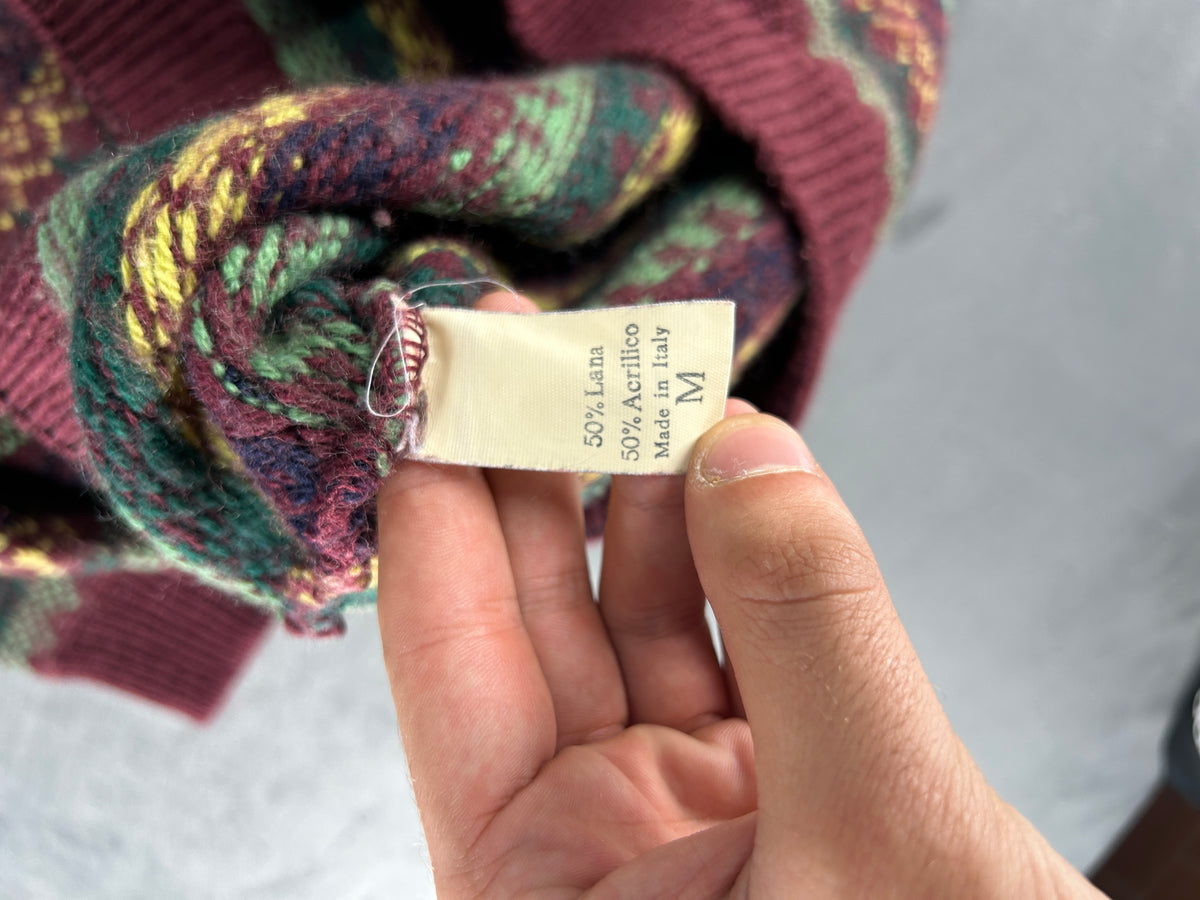 Maglione Rifle multicolore vintage – Uomo Taglia L