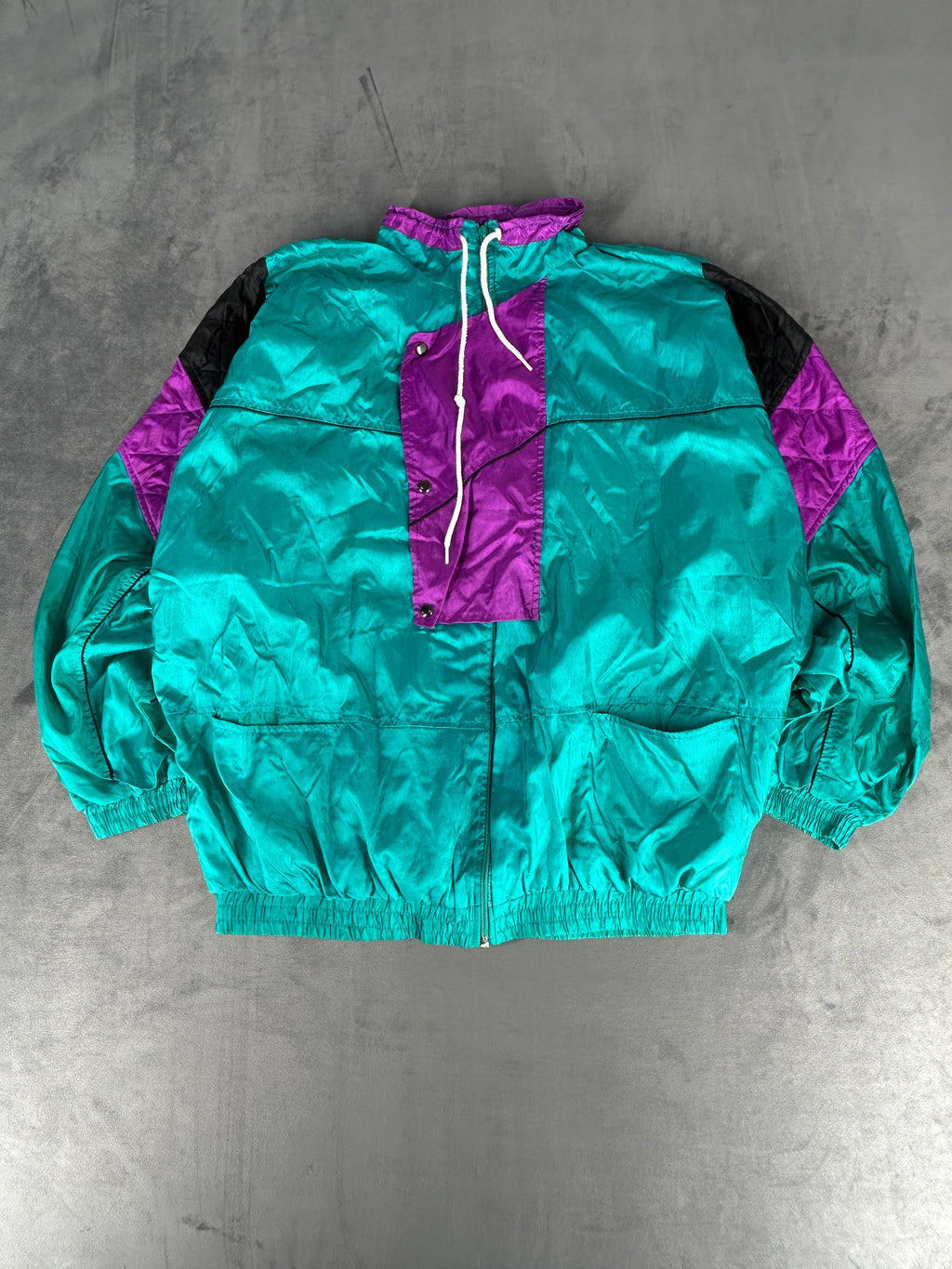 Tracktop acetato viola e azzurro vintage – Uomo Taglia L