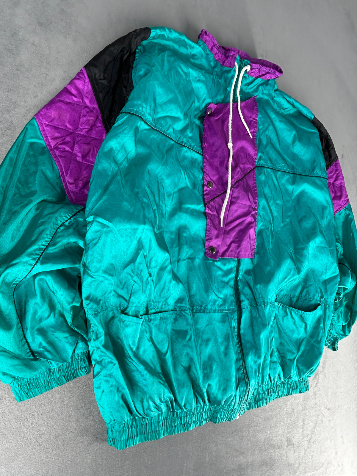 Tracktop acetato viola e azzurro vintage – Uomo Taglia L