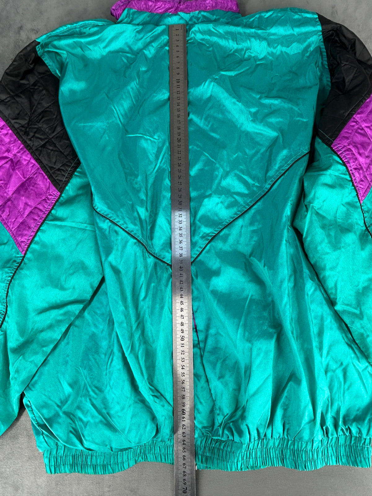 Tracktop acetato viola e azzurro vintage – Uomo Taglia L