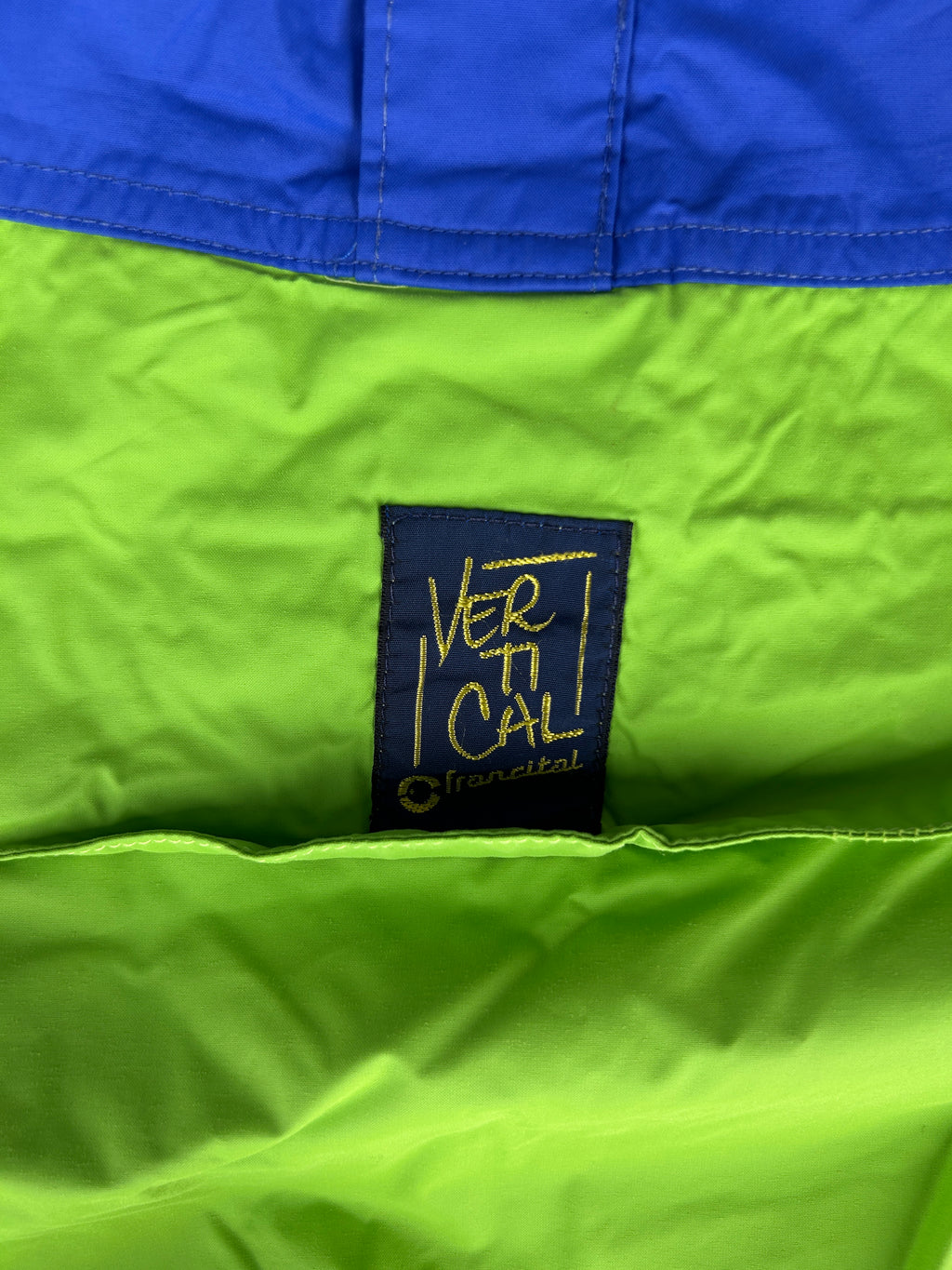 Anorak antivento mezza zip multicolore vintage – Uomo Taglia L