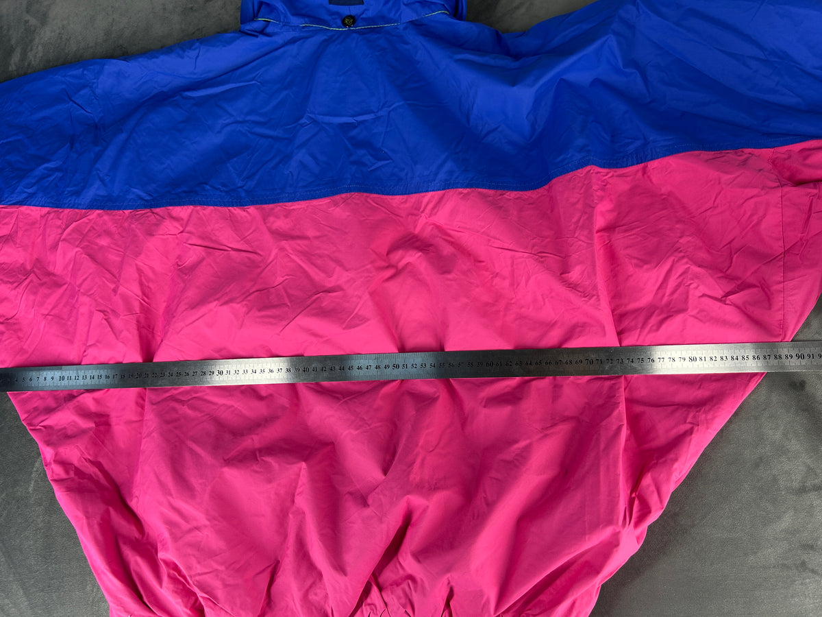 Anorak antivento mezza zip multicolore vintage – Uomo Taglia L
