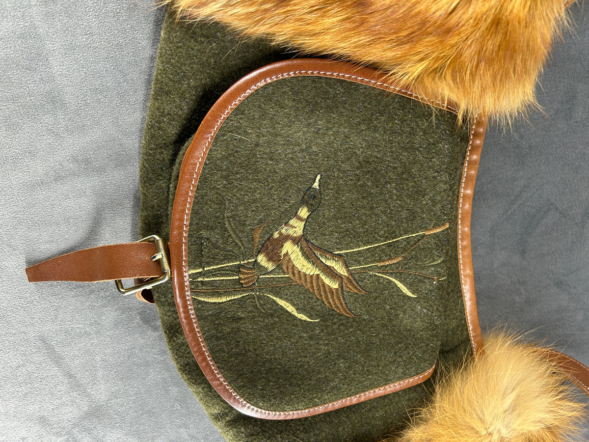 Marsupio con scaldamani verde vintage – Donna Taglia unica