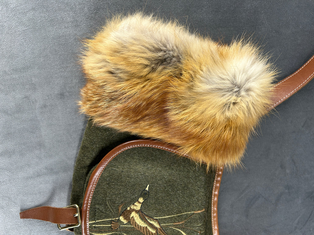 Marsupio con scaldamani verde vintage – Donna Taglia unica