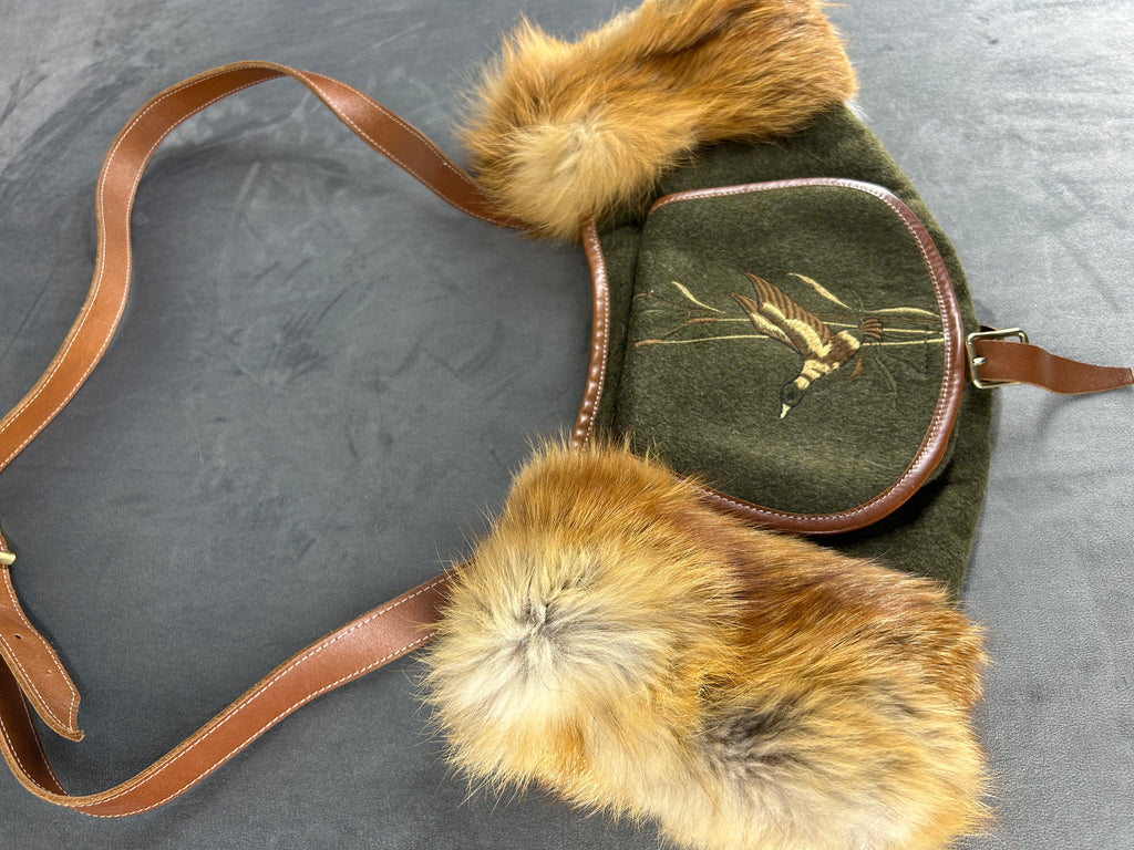 Marsupio con scaldamani verde vintage – Donna Taglia unica