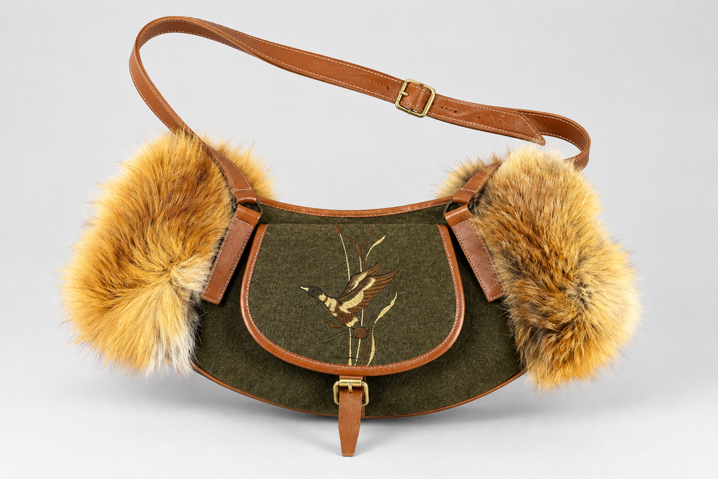 Marsupio con scaldamani verde vintage – Donna Taglia unica