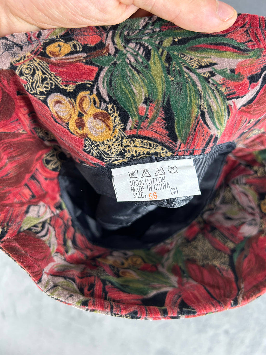 Cappello pescatore multicolore vintage – Donna Taglia 56
