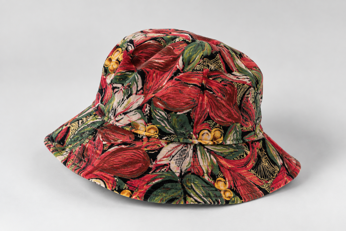 Cappello pescatore multicolore vintage – Donna Taglia 56