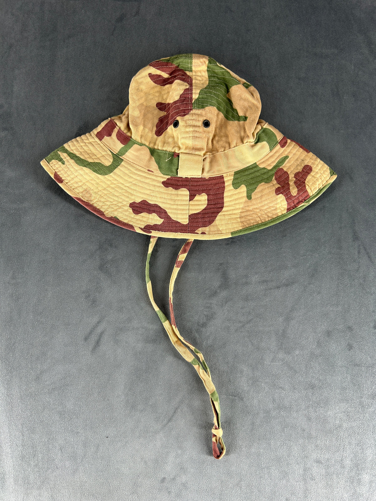 Cappello safari camouflage beige vintage – Uomo Taglia unica