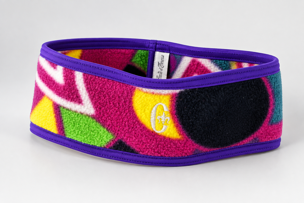 Fascia in pile Conte of Florence multicolore vintage – Unisex Taglia unica
