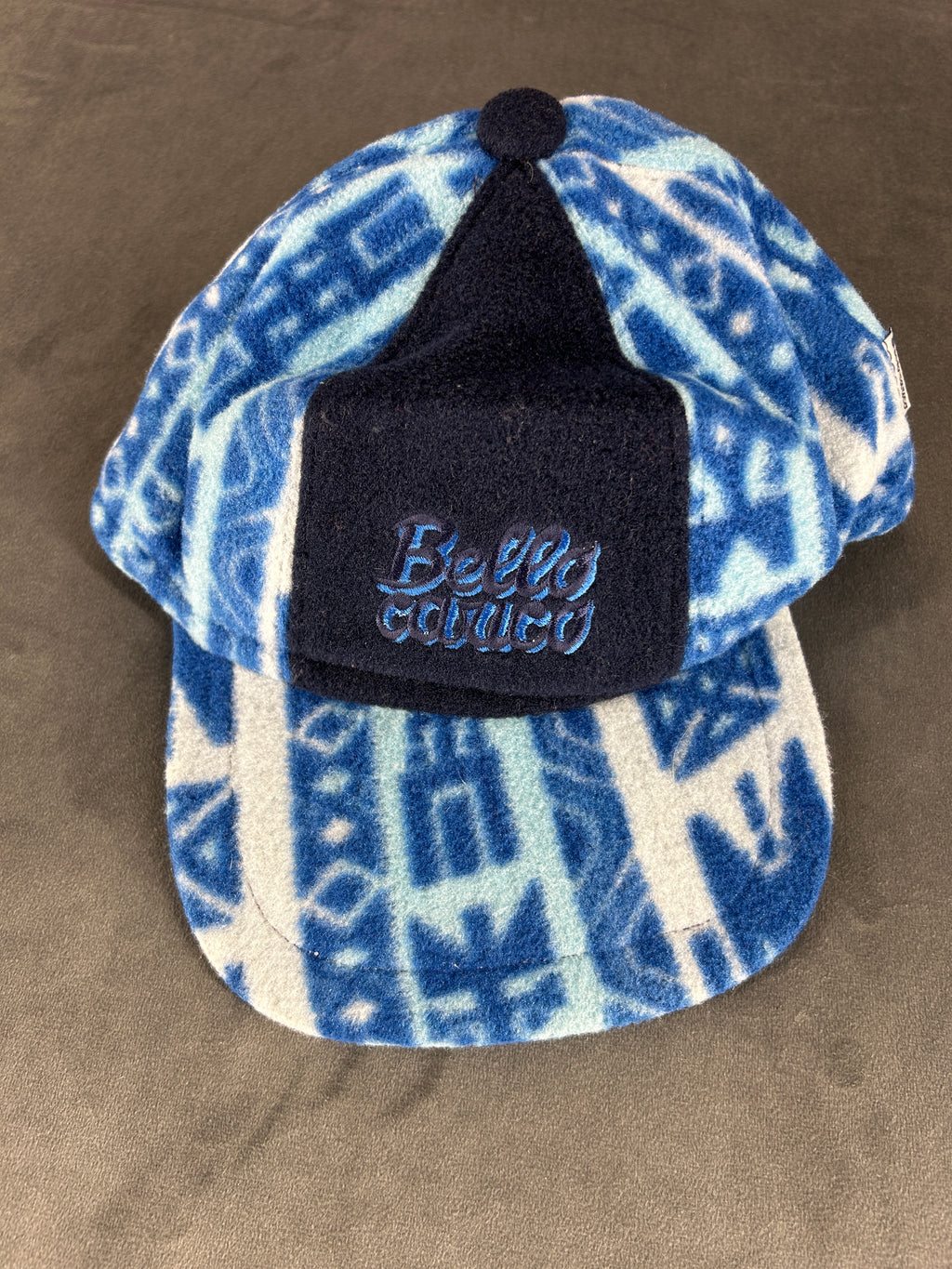 Cappello in pile multicolore vintage – Uomo Taglia unica