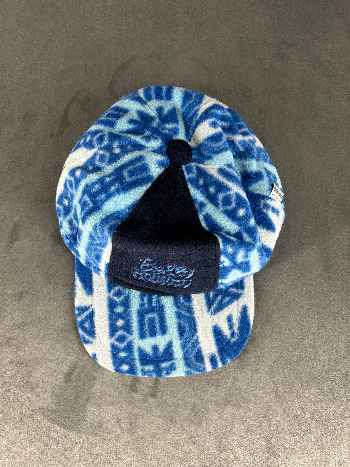 Cappello in pile multicolore vintage – Uomo Taglia unica