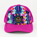 Cappello in pile multicolore vintage – Unisex Taglia unica