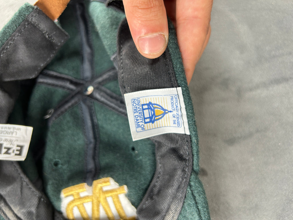 Cappello University of Notre Dame verde vintage – Uomo Taglia unica