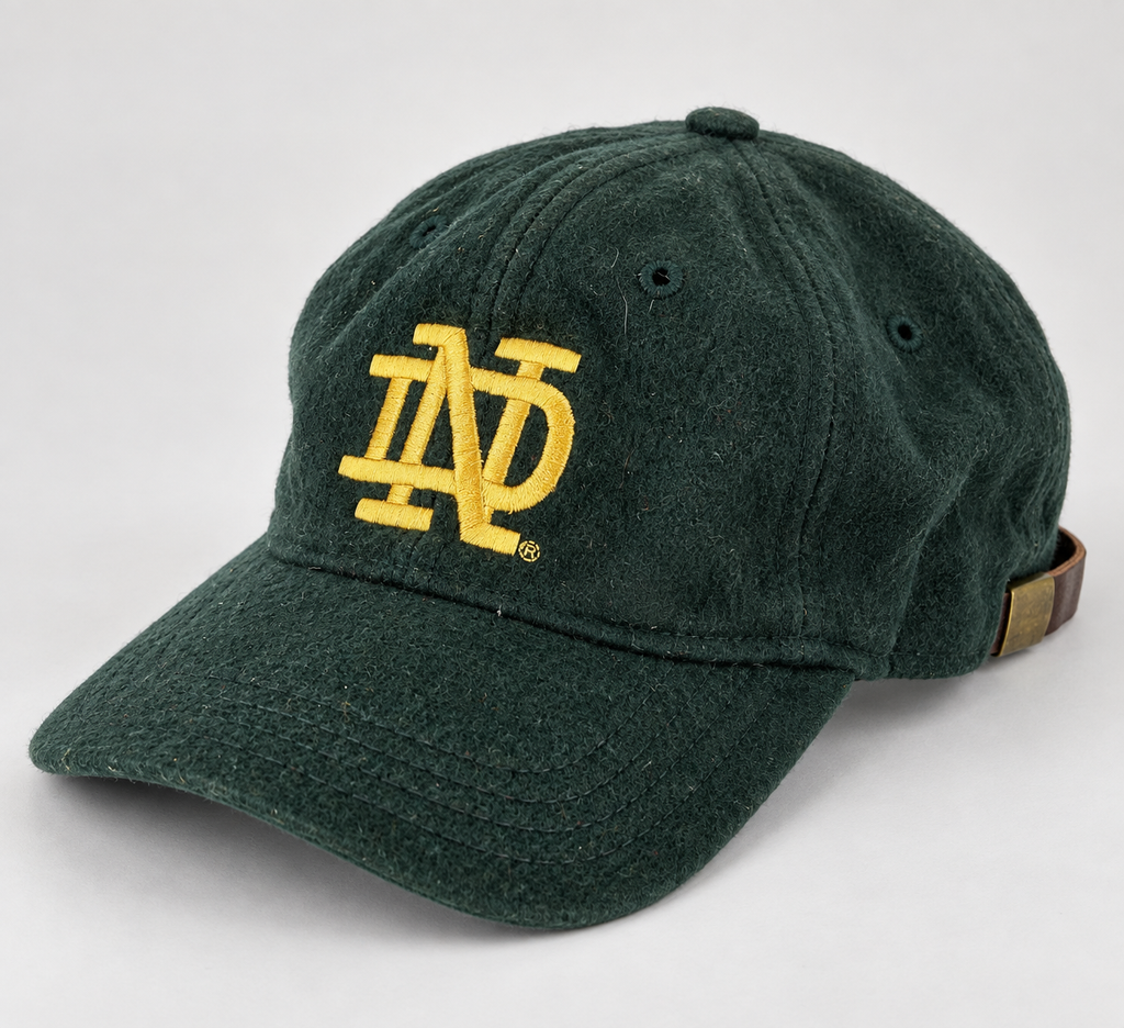 Cappello University of Notre Dame verde vintage – Uomo Taglia unica