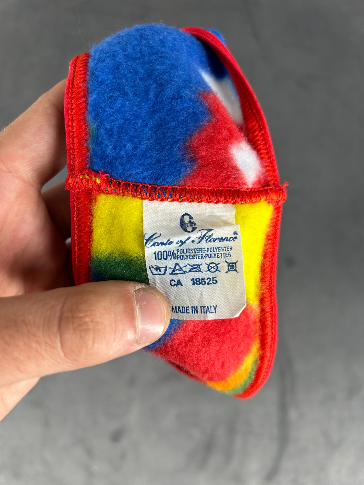 Fascia in pile Conte of Florence multicolore vintage – Unisex Taglia unica
