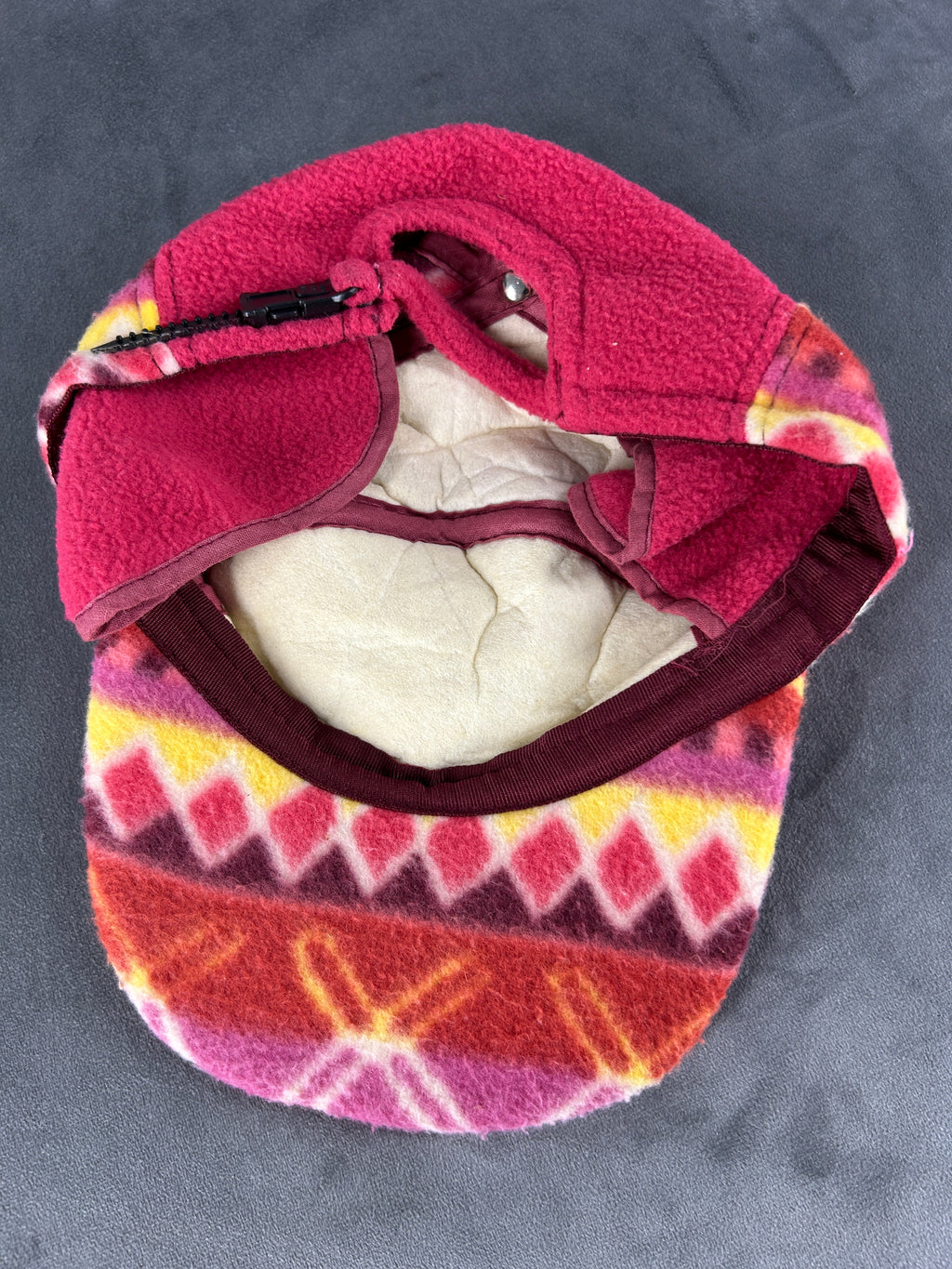 Cappello in pile Invicta multicolore vintage – Unisex Taglia unica