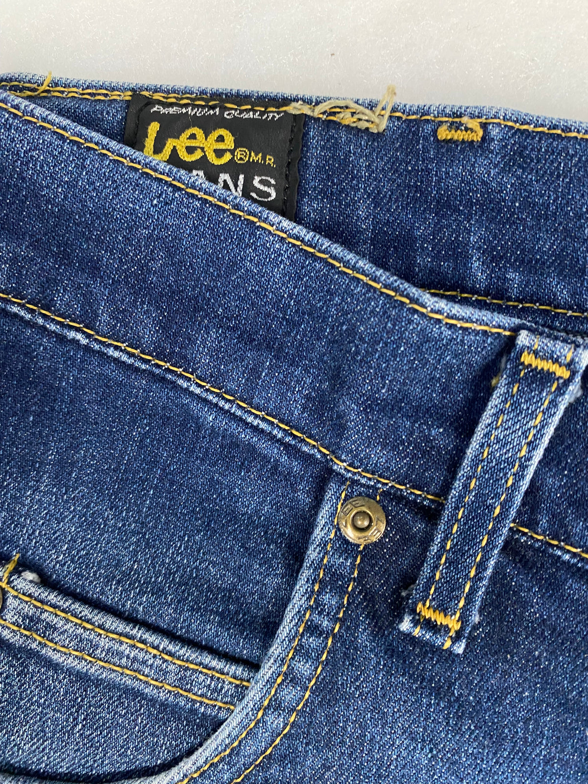 Shorts di jeans Lee blu vintage – Donna Taglia XXL