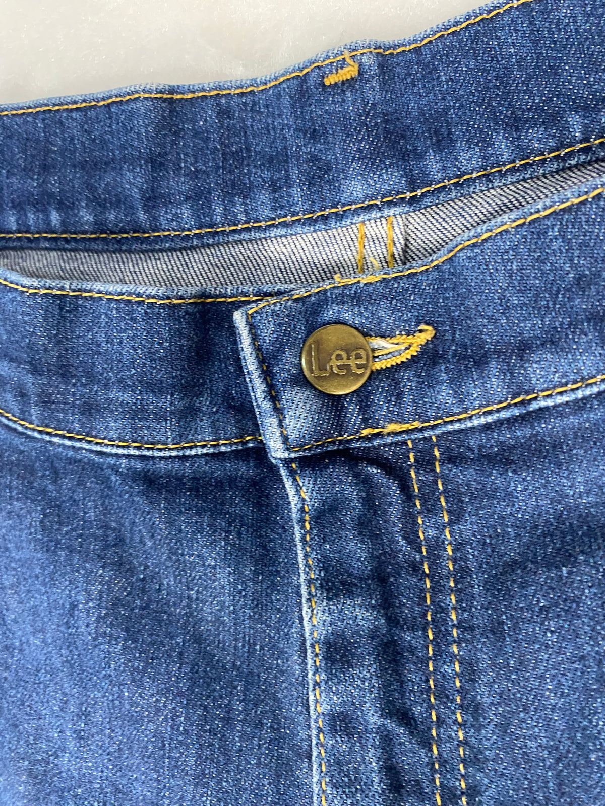 Shorts di jeans Lee blu vintage – Donna Taglia XXL