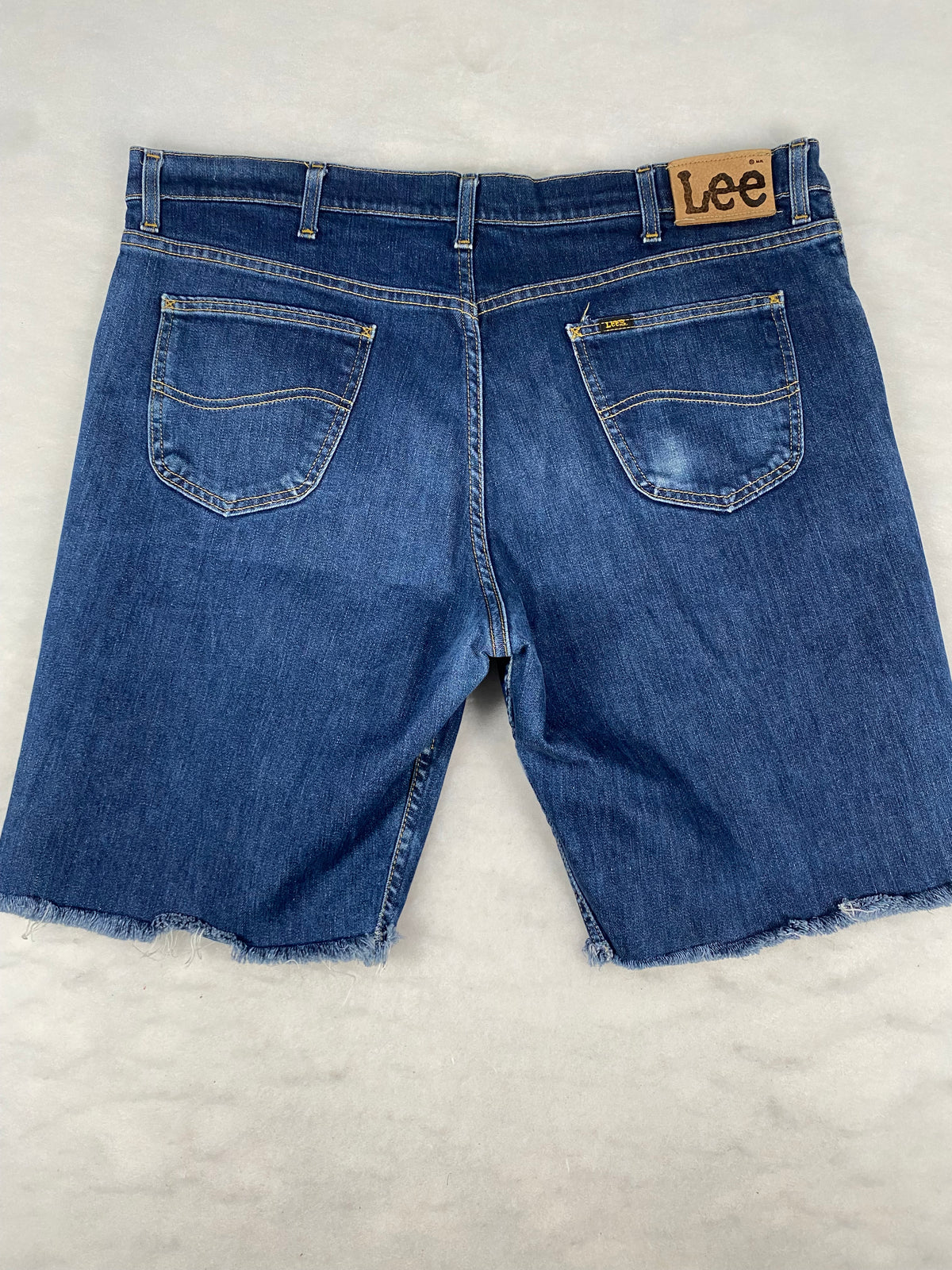 Shorts di jeans Lee blu vintage – Donna Taglia XXL