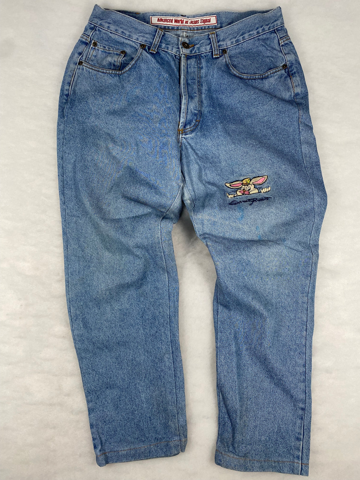 Jeans Casucci blu chiaro vintage – Unisex Taglia L (W32)