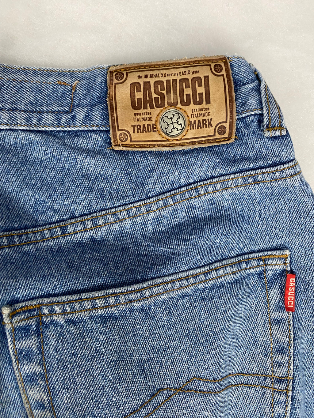 Jeans Casucci blu chiaro vintage – Unisex Taglia L (W32)