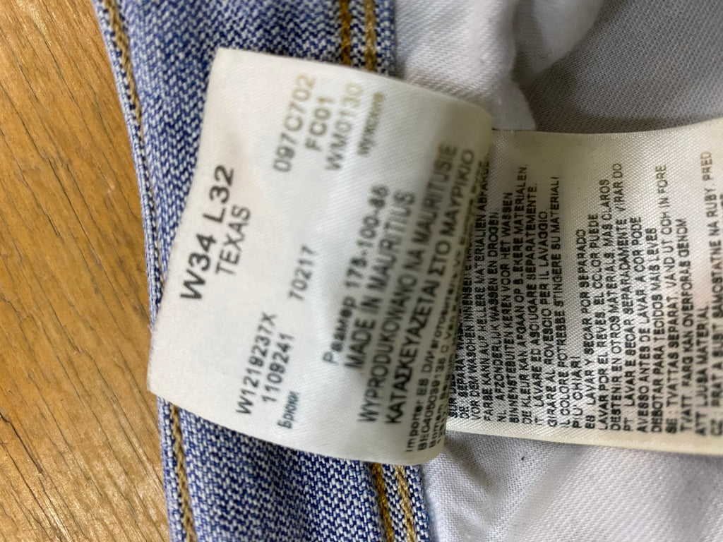 Jeans Wrangler blu – Unisex Taglia L (IT 46)