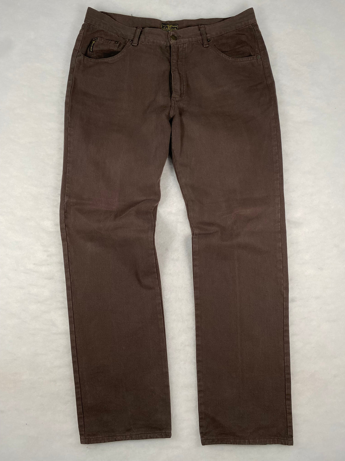 Pantaloni Wampum marroni vintage – Unisex Taglia XL (W38)