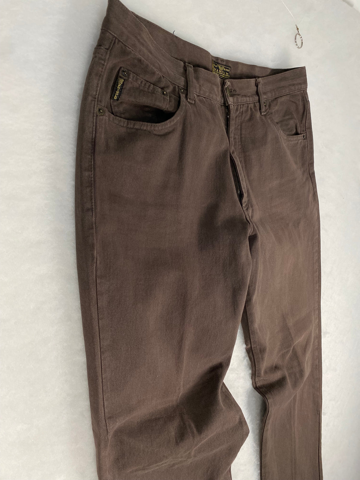 Pantaloni Wampum marroni vintage – Unisex Taglia XL (W38)