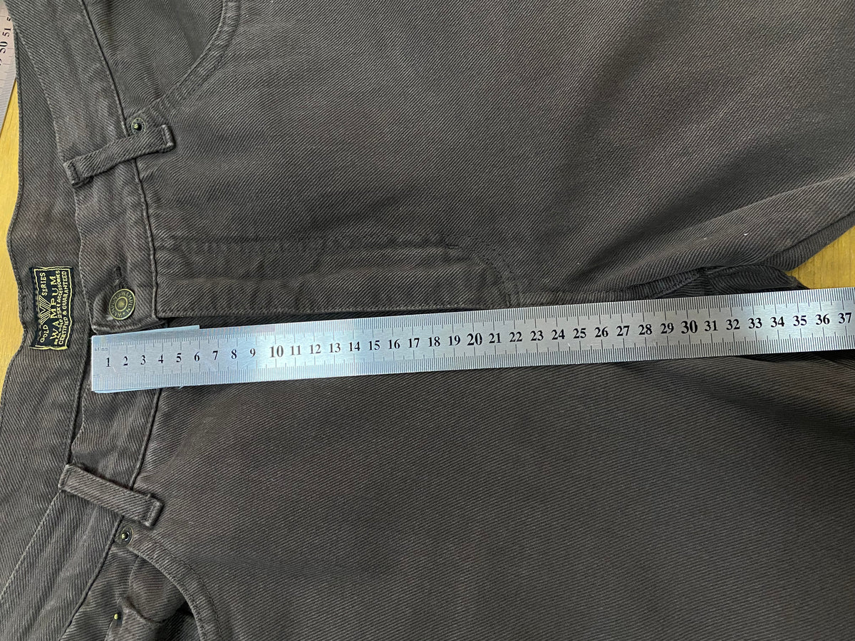 Pantaloni Wampum marroni vintage – Unisex Taglia XL (W38)