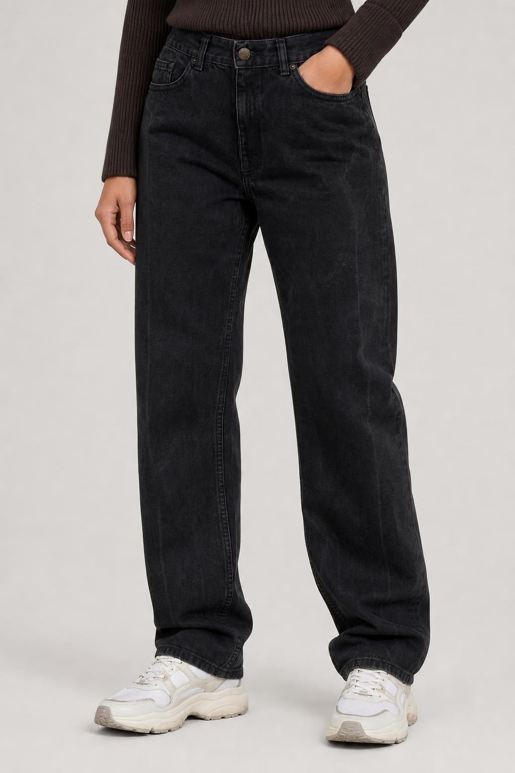 Jeans Original Wear neri vintage – Unisex Taglia XL (W33 L34)