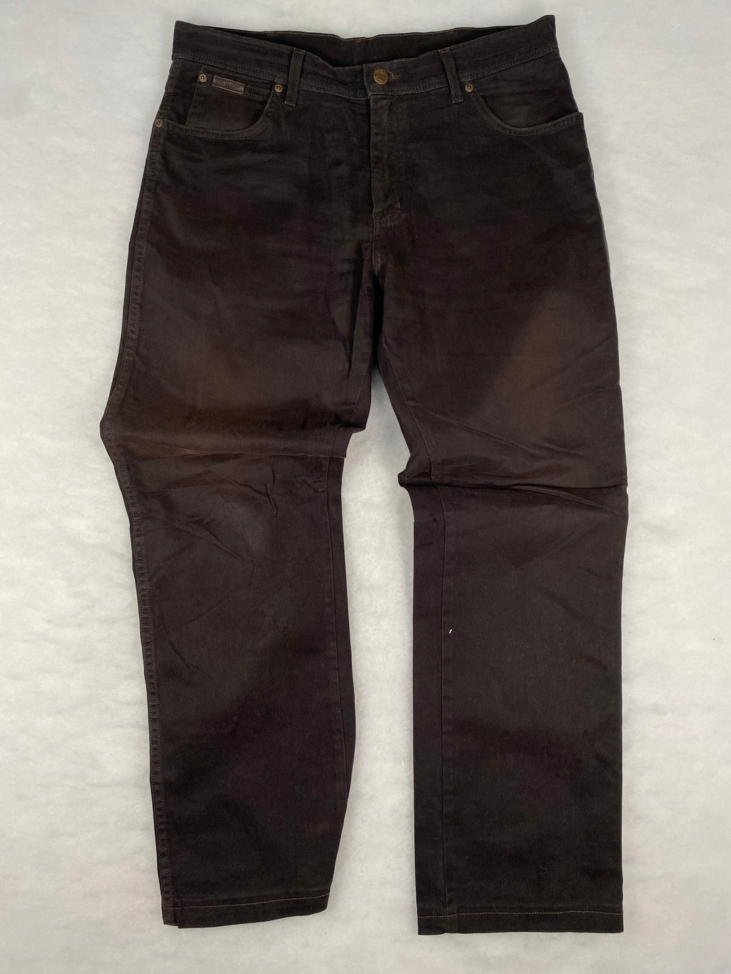 Jeans Wrangler Texas marroni – Unisex Taglia XL (W35 L34)