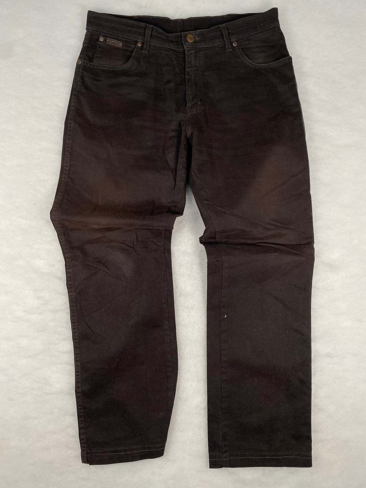 Jeans Wrangler Texas marroni – Unisex Taglia XL (W35 L34)