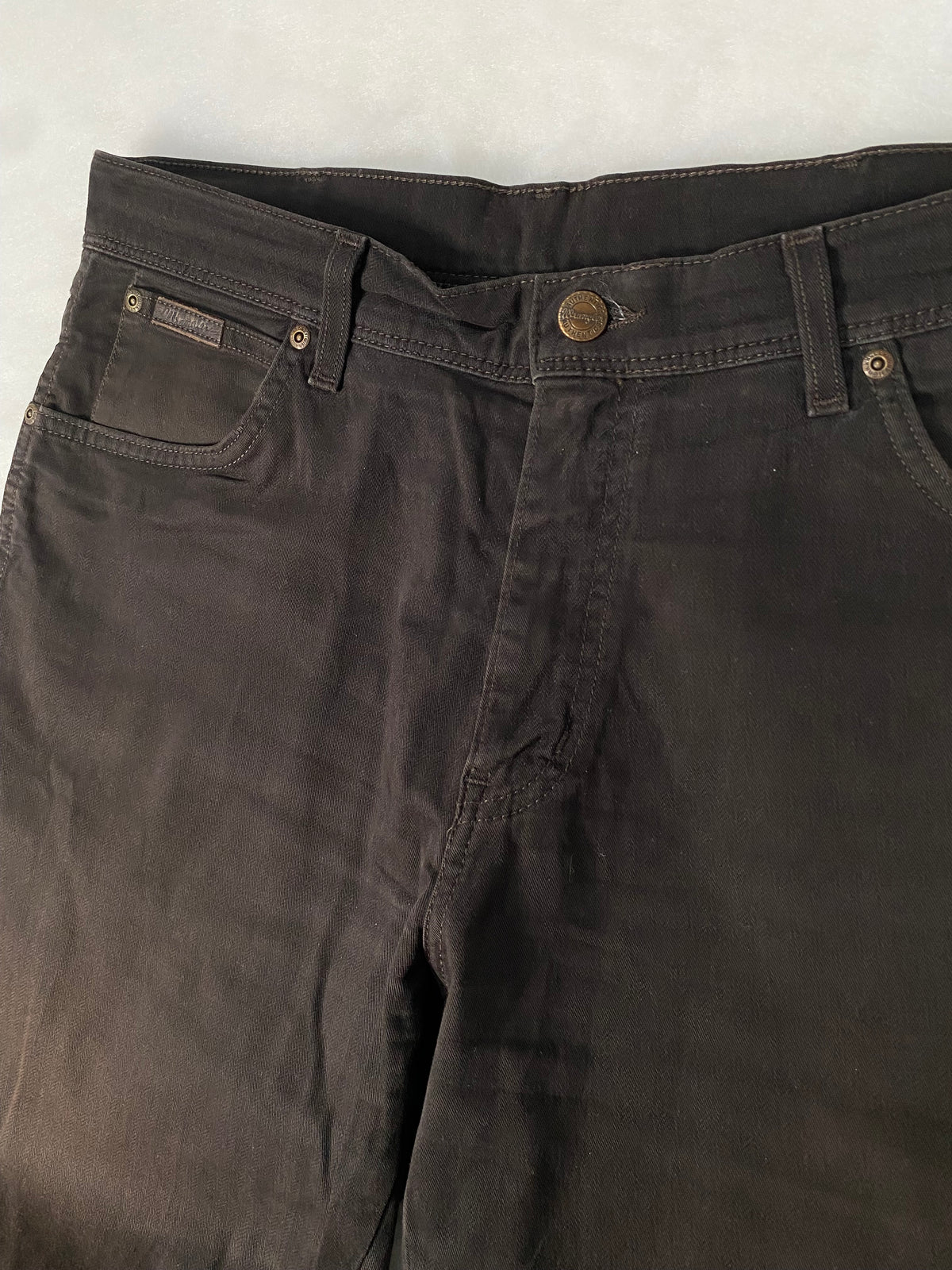 Jeans Wrangler Texas marroni – Unisex Taglia XL (W35 L34)