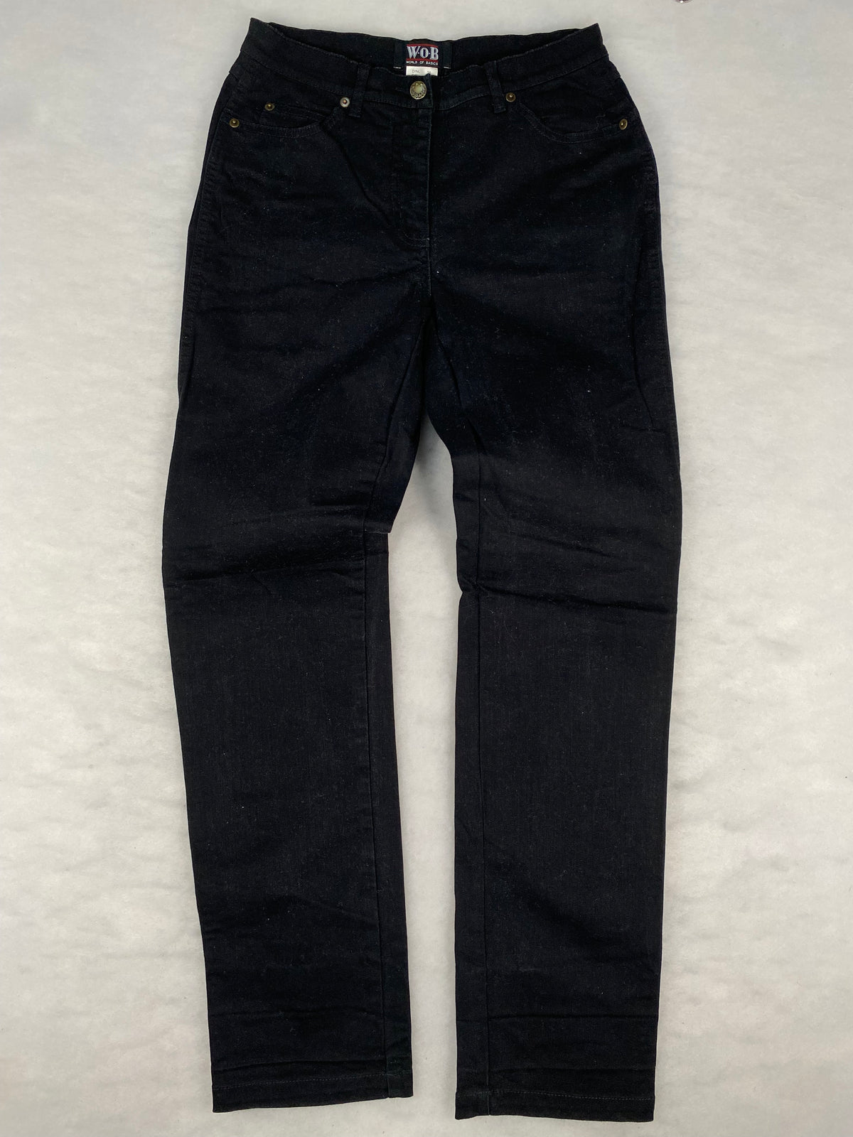 Jeans W.O.B neri vintage – Unisex Taglia S (IT 42)